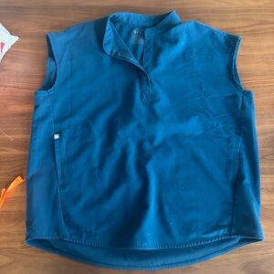 Figs Women's Blue Sleeveless Top Deep Reef Color